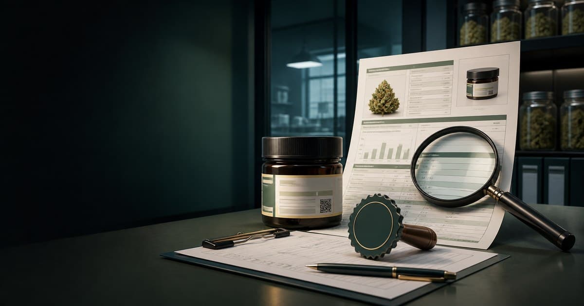Editorial research illustration for How Should a Dispensary Test Cannabis Label-Change Control?