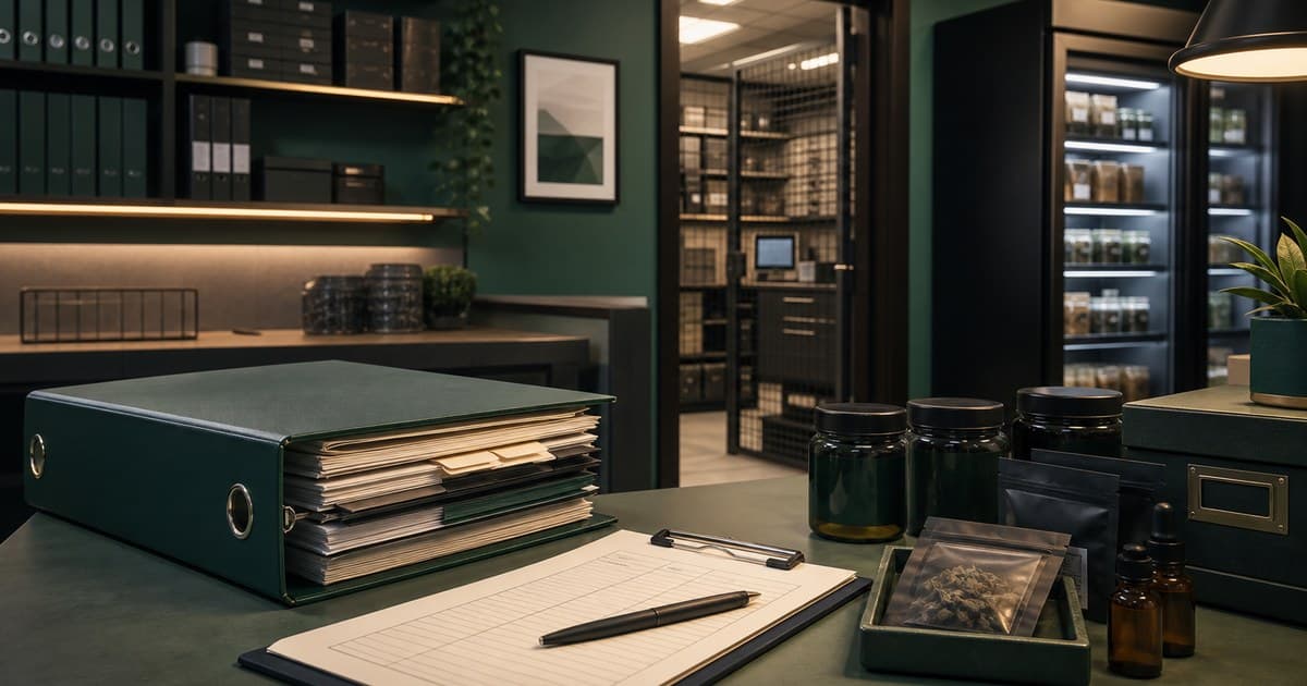Virginia dispensary compliance binder and secure back-office records