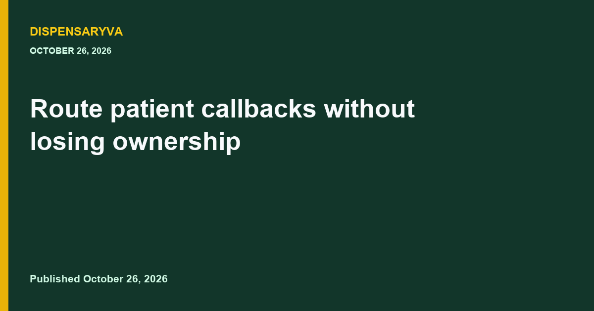 Route patient callbacks without losing ownership