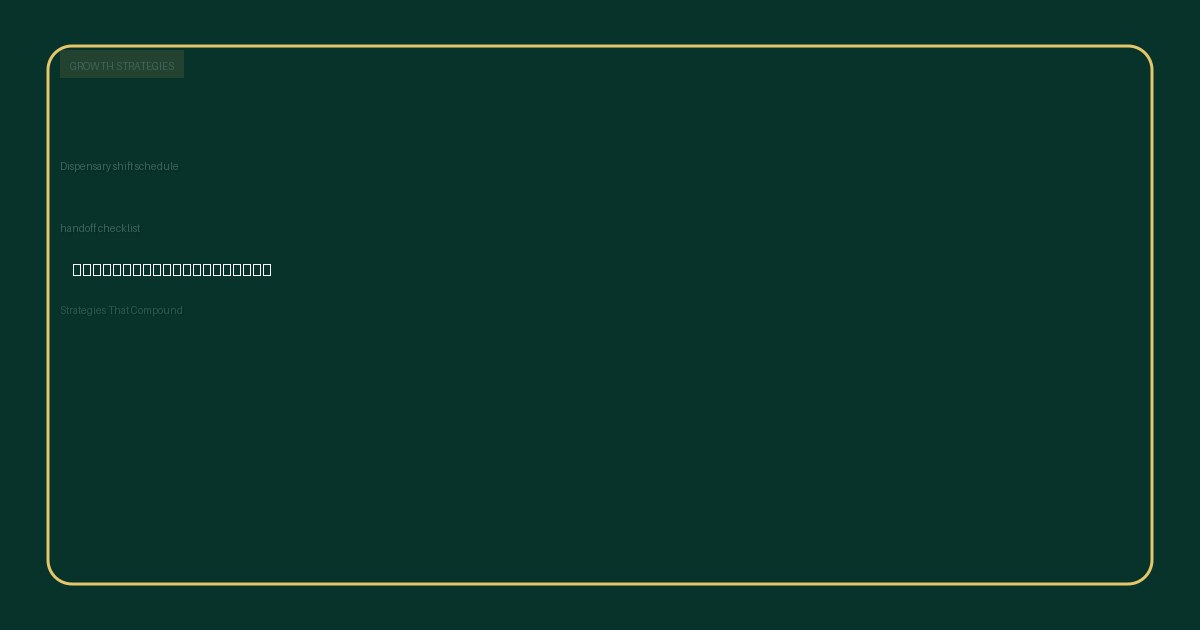A Dispensary Hours Change Publication Checklist