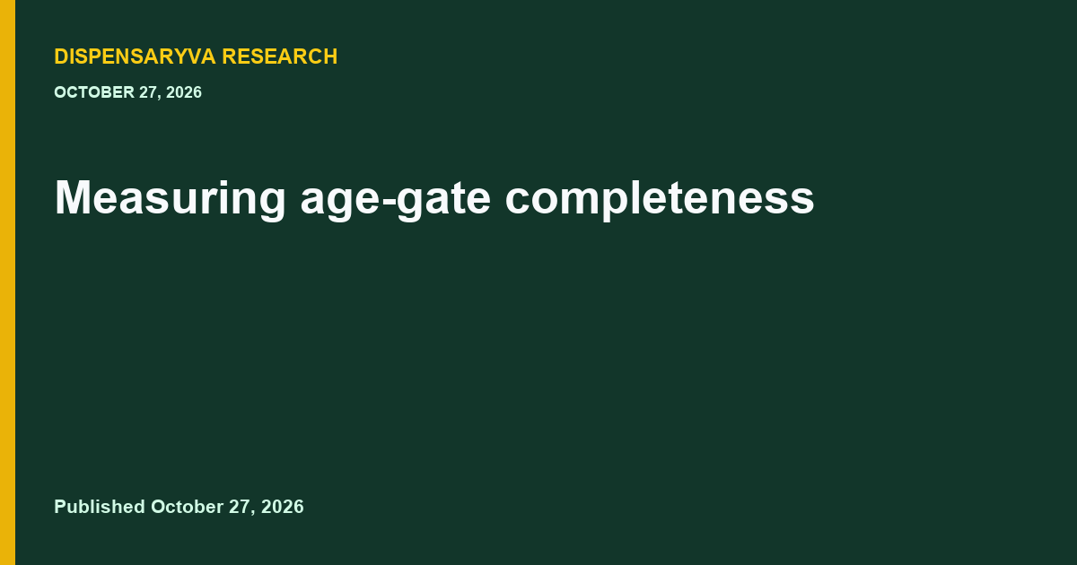 Measuring age-gate completeness