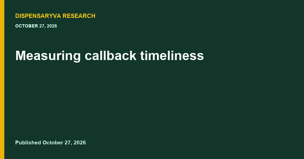 Measuring callback timeliness
